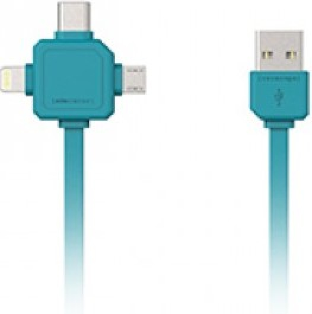 Кабел Allocacoc 9003BL USB type-C, Apple Lightning, Micro USB